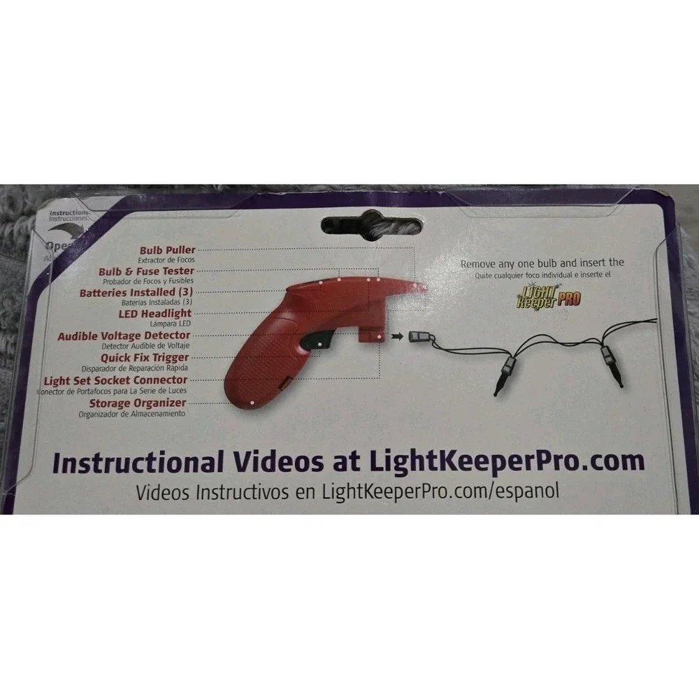 LIGHT keeper PRO Incandescent Light Set Repair Tool Kit w/ Voltage Detector. NEW